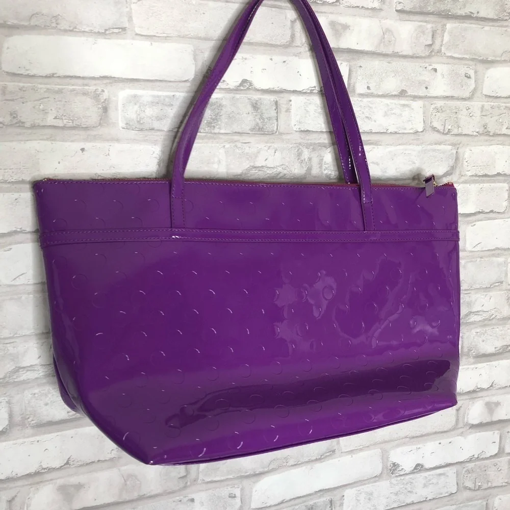 Kate Spade Sophie Camellia Street tote purple